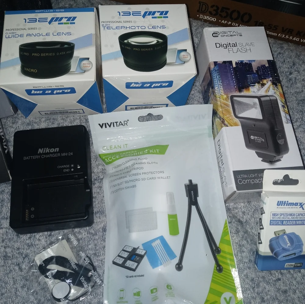Nikon D3500 DSLR Camera bundle